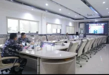 Kas Koarmada III Hadiri Vicon Sertijab Pangkoops TNI Habema
