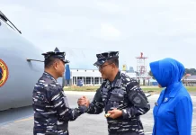 Kodaeral XIV Sorong Menerima Kunjungan Kerja Panglima Koarmada RI