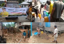 Bantuan Air Bersih Berlanjut, Robert Kardinal Salurkan Total 21 Tangki di Sorong