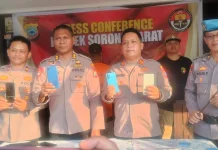 Polsek Sorong Barat Berhasil Amankan Pelaku Pencurian Handpone
