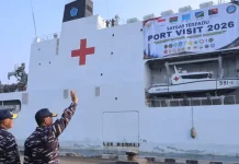 Komandan Kodaeral XIV Sorong Hadiri Pelepasan Satgas Terpadu Port Visit 2026
