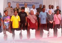 RJK Kawal Penyaluran 75,9 Ton Beras Bantuan Pangan di Distrik Waisai