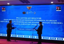 Lantik Sirojjuddin Jadi Rektor UNIMUDA Sorong, Ini Pesan PP Muhammadiyah