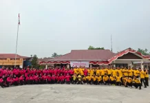 Polres Sorong Selatan Gelar Olahraga Bersama Sambut HKGB ke-74