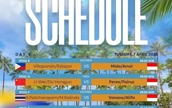 AVC Beach Volleyball Hari Kedua 4 Tim Indonesia akan bertanding pagi ini.