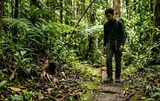 Waspada Satwa Liar, Ini Langkah Mitigasi yang dilakukan saat Bertemu Ular di Hutan
