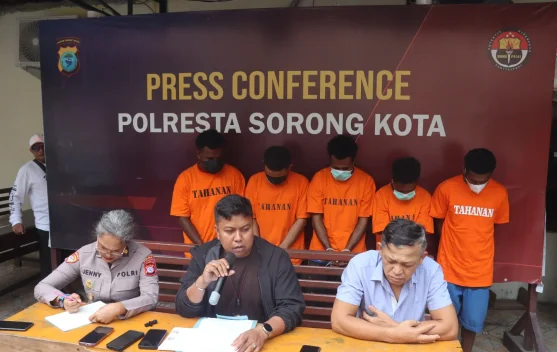 Polresta Sorong Kota Ungkap Belasan Kasus Kriminalitas 3C