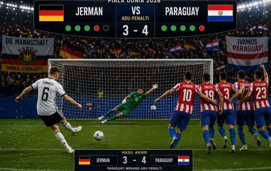 Kalah lewat Adu Penalti, Jerman Tersinggkir dari Piala Dunia 2026