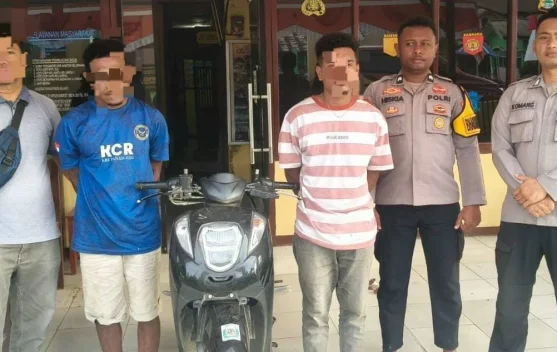 Team Paniki Polsek Sorong Timur Amankan Pelaku Curanmor Beserta 1 Motor Honda
