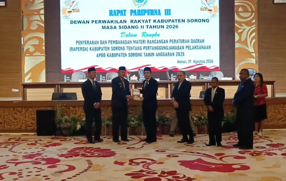 DPRK Sorong Gelar Paripurna LHP BPK Tahun Anggaran 2025