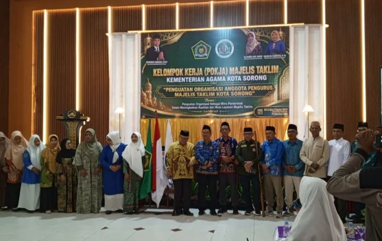 Penguatan Organisasi, Pokja Kemenag Sorong Latih 120 Majelis Taklim