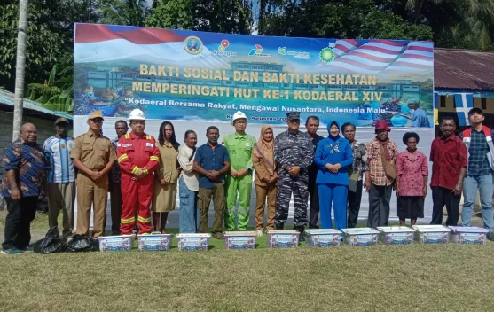 Pemkab Sorong Apresiasi Baksos-Bakes HUT ke-1 Kodaeral XIV di Kampung Kasim