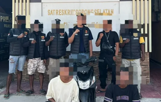 Unit Resmob Polres Sorong Selatan Amankan Dua Terduga Pelaku Pencurian