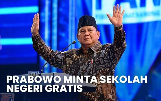 Presiden Prabowo Minta Sekolah Negeri Bebas Biaya Operasional