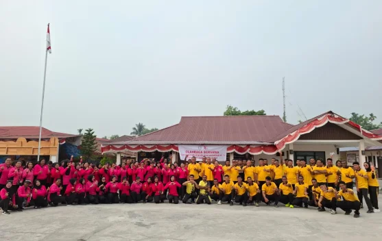 Polres Sorong Selatan Gelar Olahraga Bersama Sambut HKGB ke-74