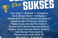 Papua Barat Daya Raih Dua Gold 1 Champion pada Ajang Pesparawi Nasional
