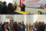 Wakil Bupati Tambrauw Lantik Empat Pejabat Tinggi Pratama dan Administrator