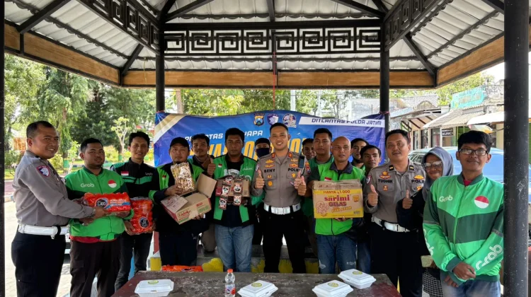 Satlantas Sumenep Gelar Warkop Ojol Kamtibmas