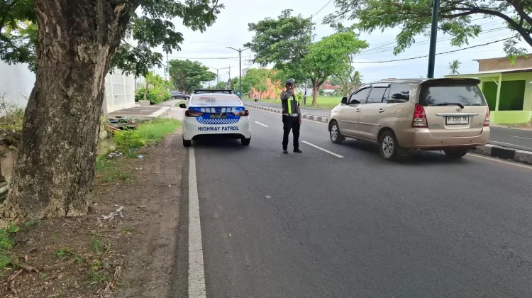Satlantas Polres Sumenep Patroli Titik Rawan Laka