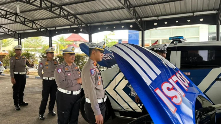 Kasat Lantas Polres Sumenep Pimpin Cek Kendaraan Dinas