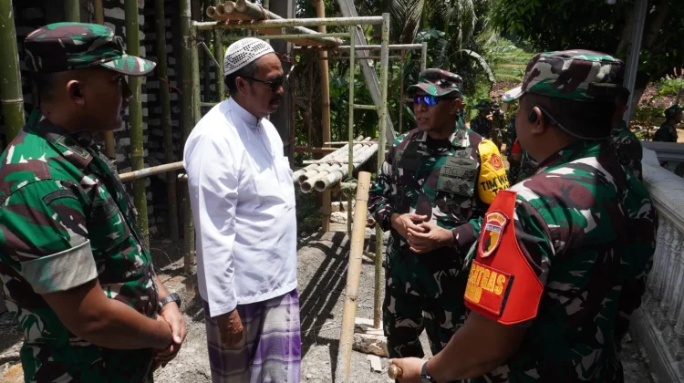 Tim Pengawasan dan Evaluasi (Wasev) meninjau pelaksanaan TNI Manunggal Membangun D