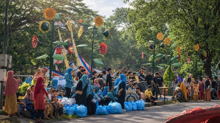 Musik Tong Tong Meriahkan Ngabuburit Warga Pabian
