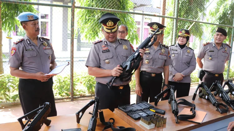 Wakapolres Sumenep Cek Senpi Personel