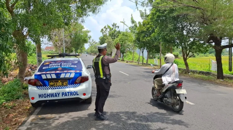 Operasi Ketupat Semeru, Satlantas Sumenep Patroli Titik Rawan