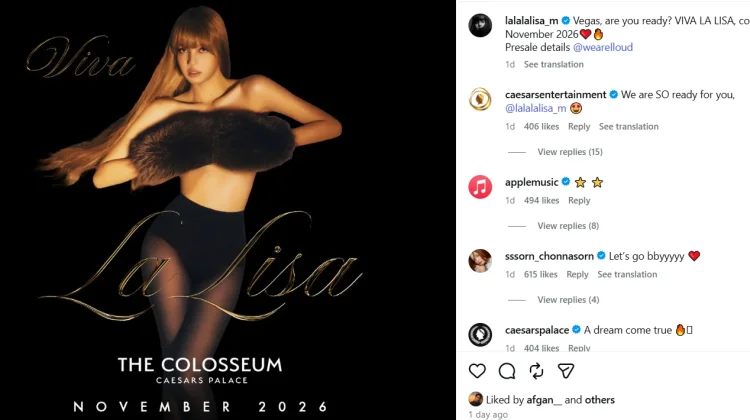 LISA BLACKPINK Cetak Sejarah dengan Menggelar Residensi di Las Vegas