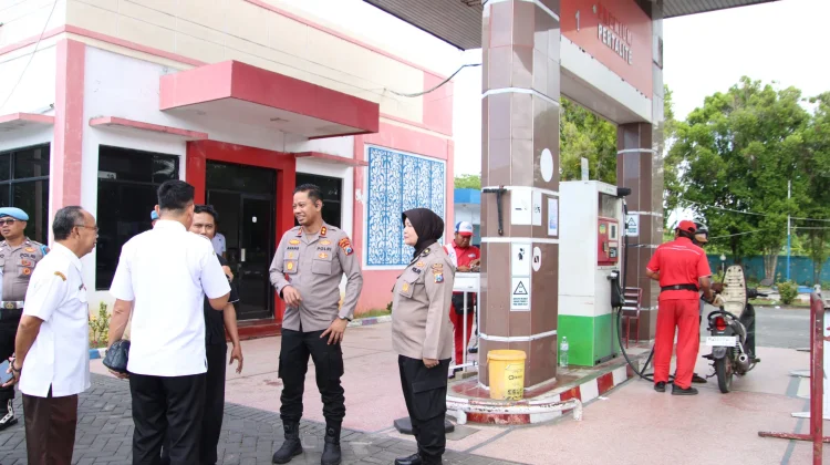 Kapolres Sumenep Bersama Pemkab Sidak SPBU dan SPBE