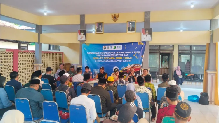 Satlantas Sumenep Sosialisasikan Pajak Kendaraan di Raas