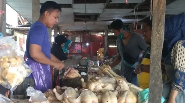 Harga Ayam Potong di Pasar Sumenep Turun