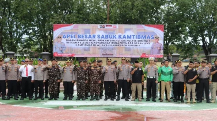 Kapolres Sumenep Pimpin Apel Besar Sabuk Kamtibmas
