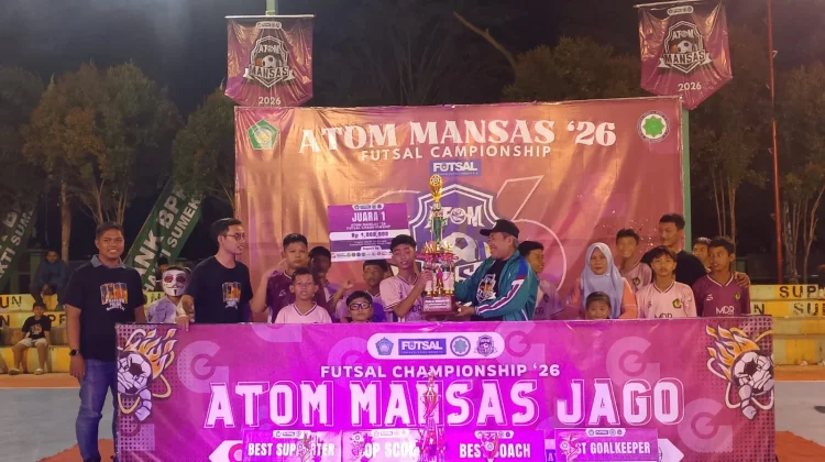 Atom Mansas 2026 Sukses Digelar, 92 Tim Futsal Adu Talenta di Sumenep