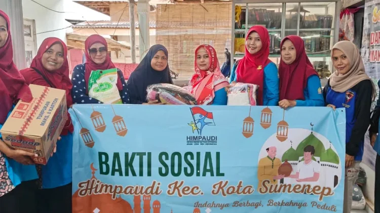 Peduli Sesama, Himpaudi Sumenep Salurkan Bantuan Sosial