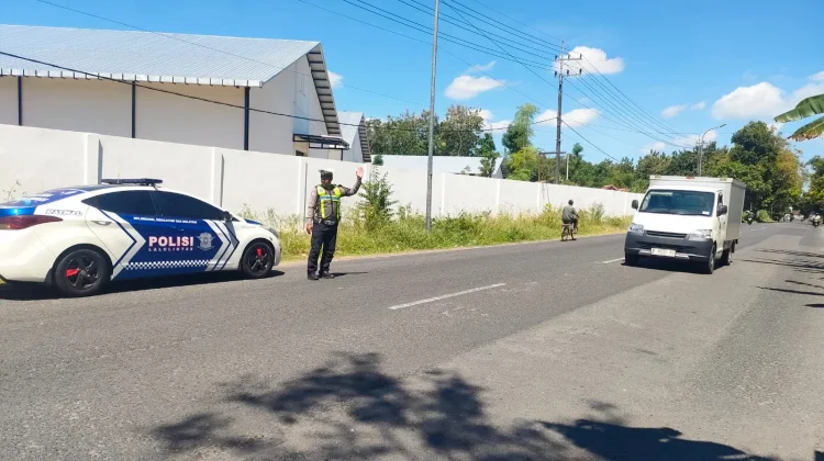 Patroli Titik Rawan Laka, Satlantas Sumenep Intensifkan Pemantauan Jalur Lenteng
