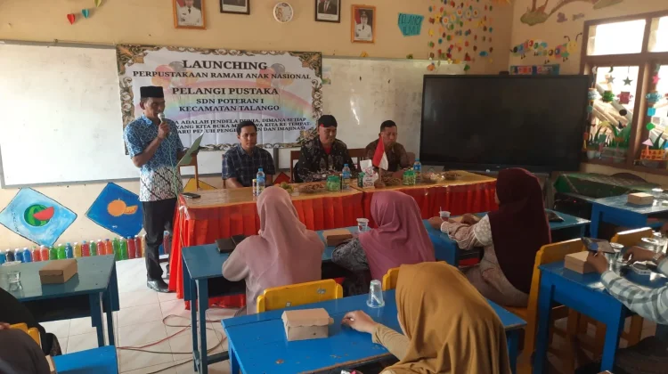 SDN Poteran 1 Resmi Buka Program Perpustakaan Ramah Anak Nasional
