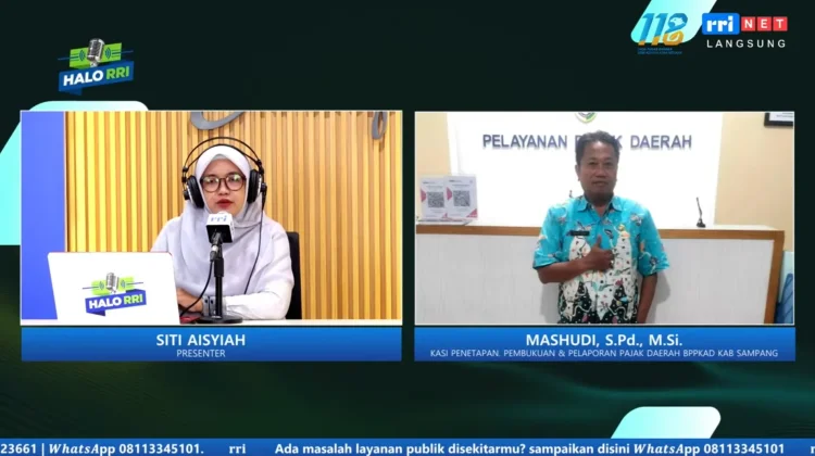Halo RRI: Bapenda Sampang Tanggapi Baliho Rusak di Karang Dalem