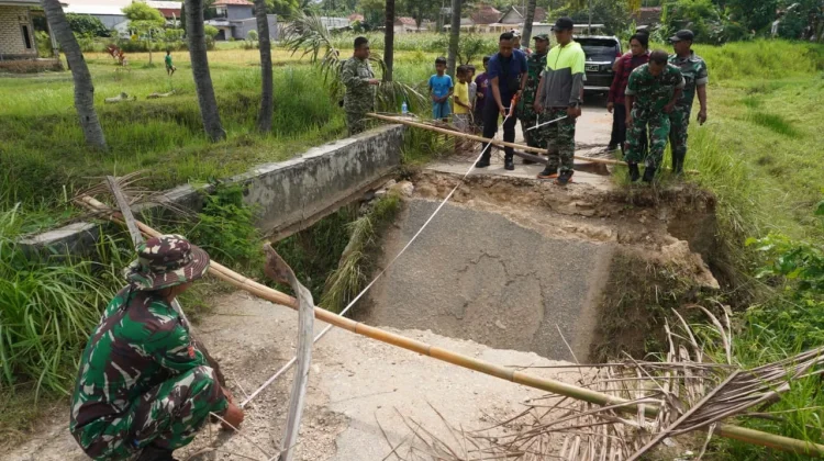 Dandim Sumenep Pastikan Jembatan Penghubung di Lenteng Segera Dibangun