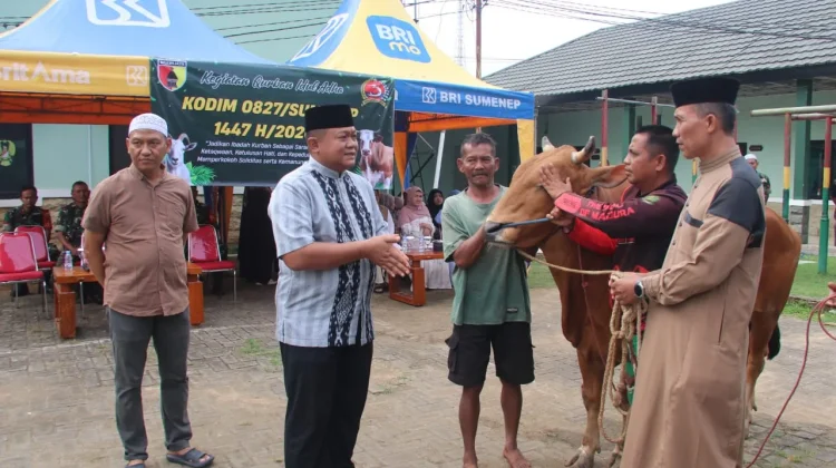 Kurban Idul Adha, Kodim Sumenep Perkuat Kedekatan dengan Warga
