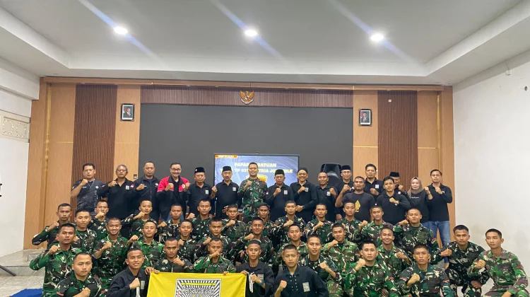Pengurus PSHT Sumenep Silaturahmi ke Yon TP 931 Ksatria Jokotole