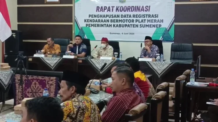 Satlantas Sumenep Jadi Narasumber Rakor Penghapusan Aset Kendaraan Dinas Pemkab