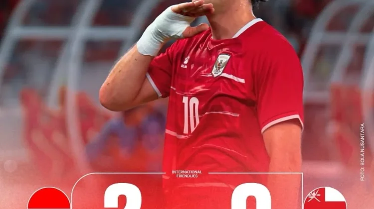 Babak Pertama, Indonesia Unggul 2-0 Atas Oman
