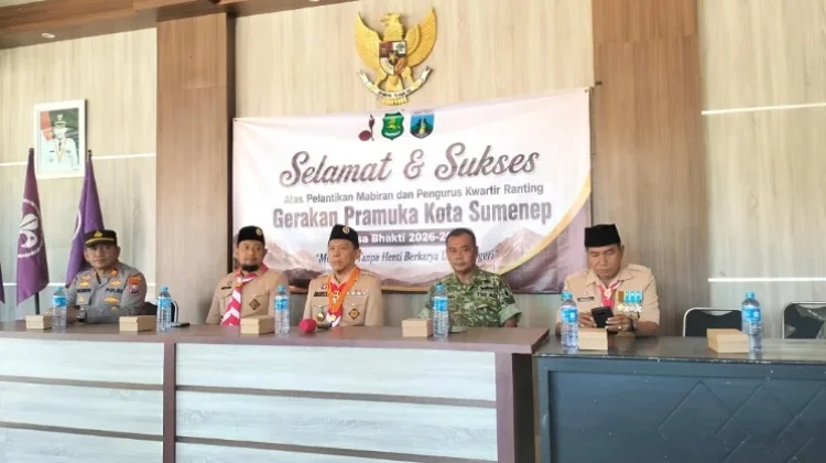 Kwarran Pramuka Kota Sumenep Dilantik, Fokus Cetak Pramuka Garuda