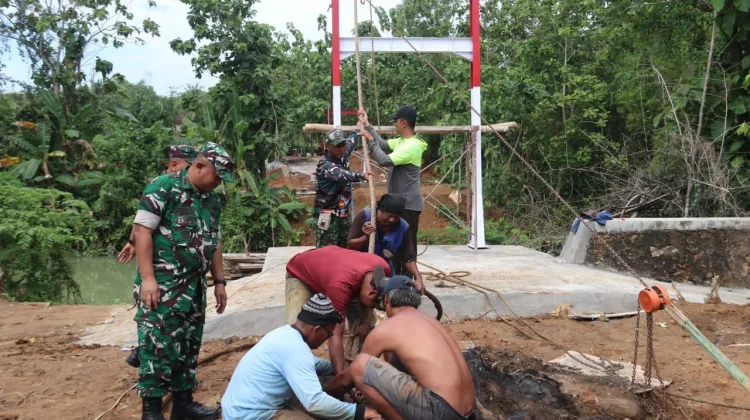 Dandim Sumenep Prioritaskan Keselamatan di Proyek Jembatan Garuda