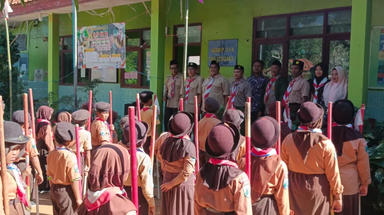 Perkasa di Pelosok Desa, Semangat Pramuka SDN Soddara I Bersinar dan Menginspirasi