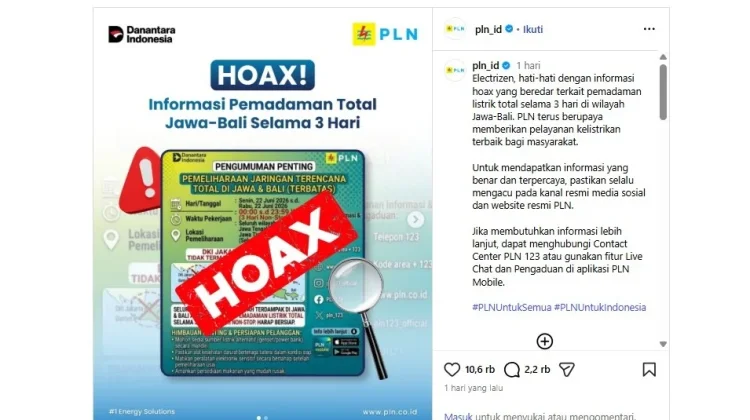 Halo RRI: PLN Pastikan Informasi Pemadaman Tiga Hari “HOAKS”