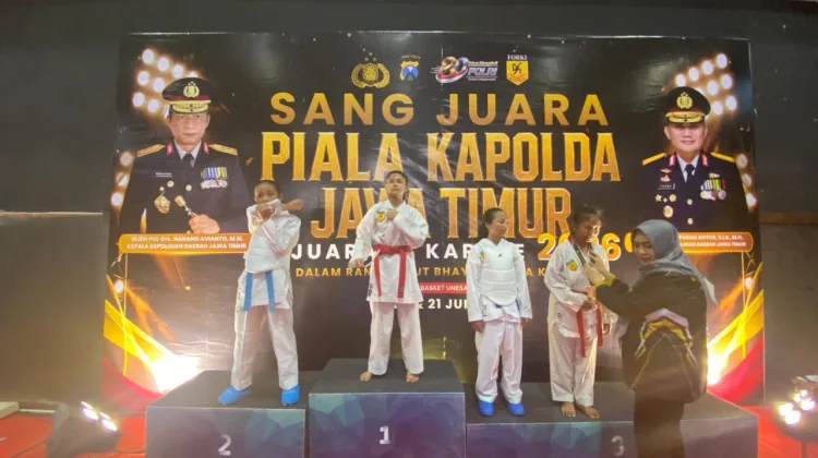 Polres Sumenep Raih Empat Medali di Kejuaraan Karate Piala Kapolda Jatim