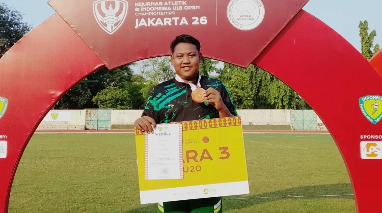 Atlet Sumenep Raih Medali Perunggu di Kejurnas Atletik U18 Jakarta
