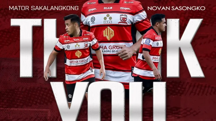 Madura United Resmi Lepas Novan Setya, Akhiri Kebersamaan setelah 100 Laga